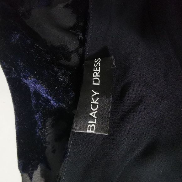 Sheer black evening dress size 6 - Picture 2 of 4